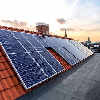 Solaranlage in Hamburg auf Hausdach